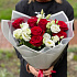 Букет цветов Красно-белое №160 - Фото 1