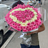 Букет из 101 розы в виде сердце - Фото 1