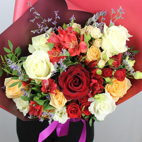 Букет цветов Рябиновые бусы - Фото 4