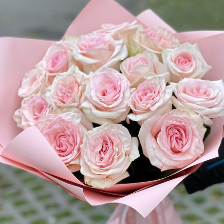 Букет ароматных пионовидных роз - Фото 2