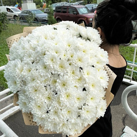 Букет "Белая хризантема" №168