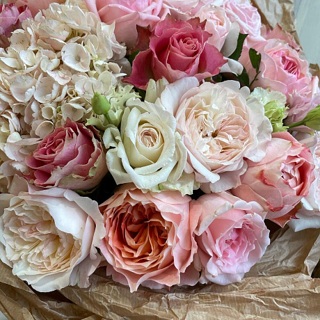 Букет цветов Розовый сад - Фото 4