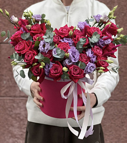 Цветы в коробке №160