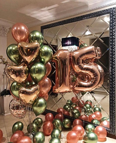 Композиция из шаров "С Днем Рождения!" - 15