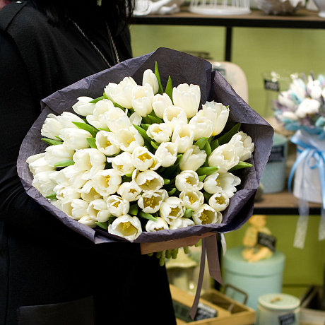 Букет из тюльпанов Wight - Фото 3