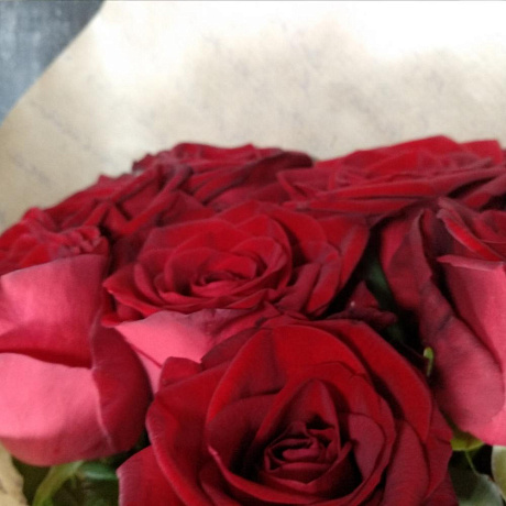 Моно букет из 9 роз - Фото 5
