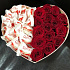 Букет Сердце с розами и конфетами №160 - Фото 3