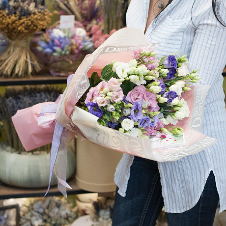 Букет из лизиантусов Эустома - Фото 3