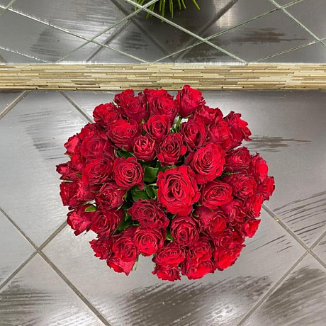 Букет из 51 кенийских роз - Фото 4
