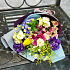 Весенний букет из гиацинтов, лизиантуса и маттиолы - Фото 4