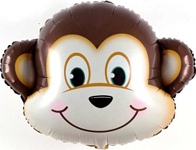 Фигура шар "Голова обезьянки" 86 см