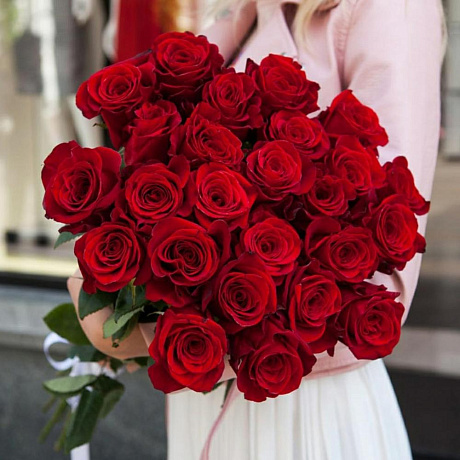 Букет из 19 роз №181 - Фото 3