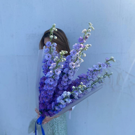 Букет из дельфиниума №160 - Фото 2