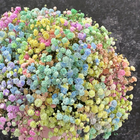 Букет из цветов Радужное кашпо - Фото 4