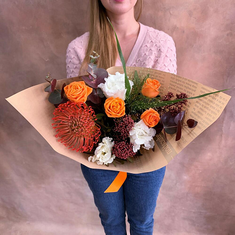 Букет цветов Осенний бум - Фото 3