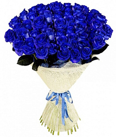 Букет из 41 синей розы