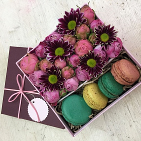 Букет цветов "Комплимент их хризантем"