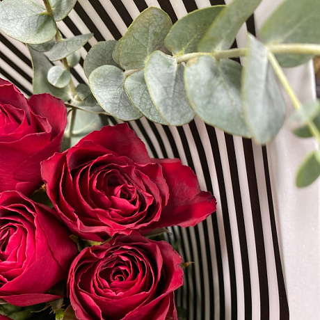 Букет Красный из 19 роз - Фото 5