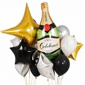 Композиция из шаров "Брызги шампанского"