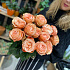 Букет из 15 персиковых роз - Фото 3
