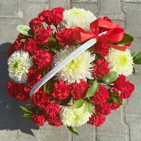 Корзина с цветами №416