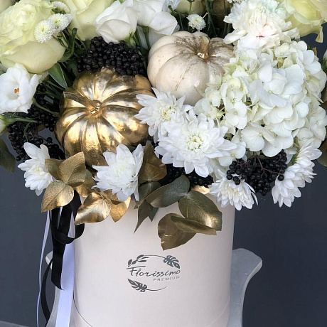 Букет цветов Белая осень - Фото 4