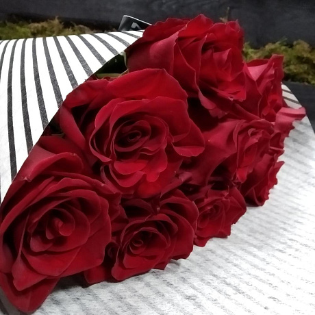 Букет  Моно из 9 роз - Фото 2