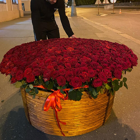Роскошный букет из 1001 розы - Фото 5