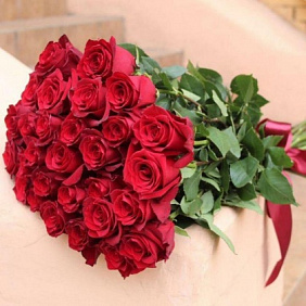 Букет из 29 красных роз №163