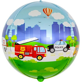 Шар сфера 3D "Транспорт"