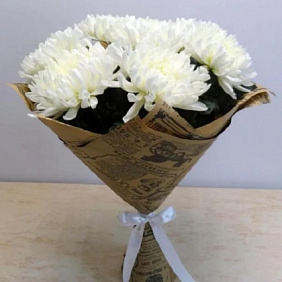 Хризантема Антонов в крафте