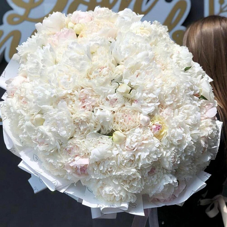 Букет цветов Снегурочка - Фото 1