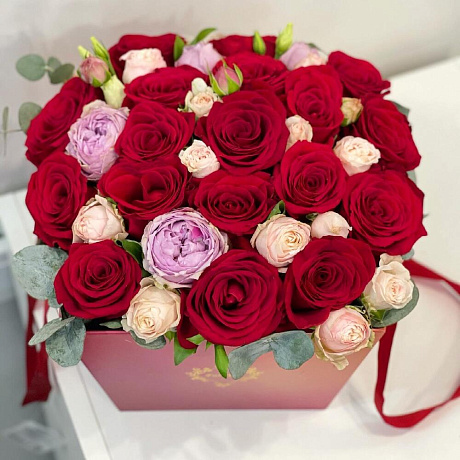 Цветы в коробке №406 - Фото 1