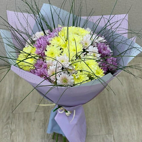 Букет из хризантемы №165 - Фото 1