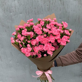 Гвоздика кустовая розовая 51