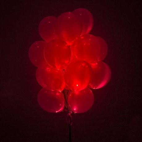Красные светящиеся шары - Фото 1