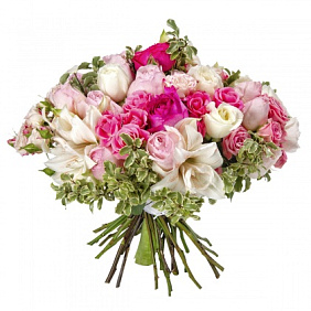 Букет из разноцветных роз №163
