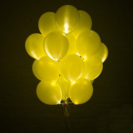 Желтые светящиеся шары - Фото 1