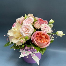 Корзина с розами №170