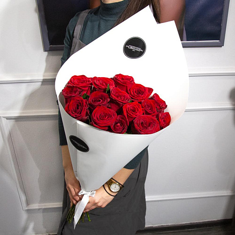 Букет из 15 Рэд Наоми White - Фото 1