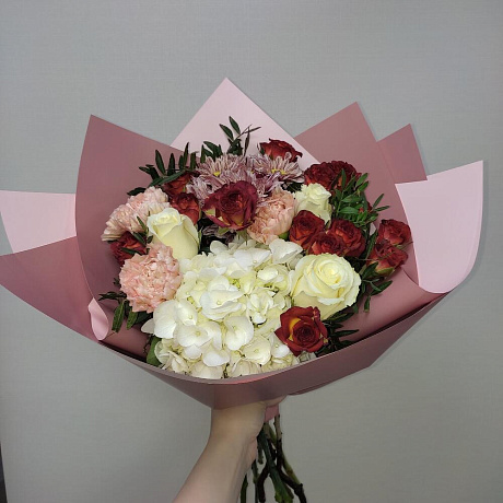 Букет цветов Кофе с молоком №160 - Фото 1