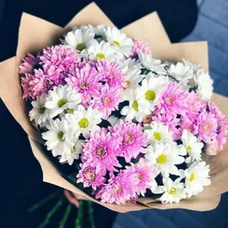 Букет из кустовой хризантемы №162 - Фото 1
