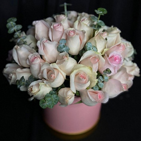 51 роза в коробке (50 см)