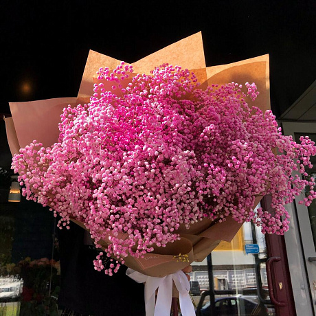 Букет цветов Розовая гипсофила №161 - Фото 1