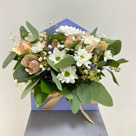 Букет цветов "Цветы в конверте" №164