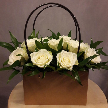 Букет цветов Белоснежка №206 - Фото 1