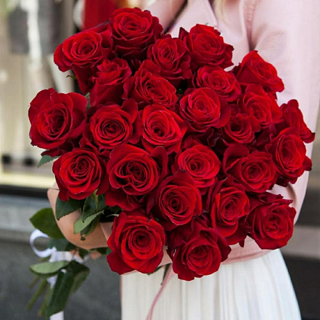 Букет из 19 роз №181 - Фото 1