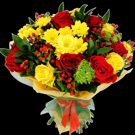 Букет цветов Солнце №162 - Фото 1