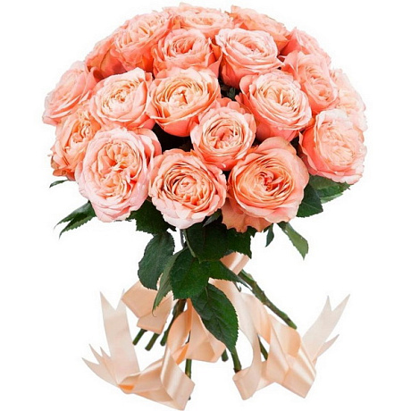 Букет из 31 пионовидной розы Брайдал Майра - Фото 1