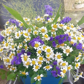 Полевые цветы в сумочке